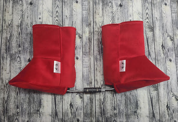 Red Suede Boot Covers