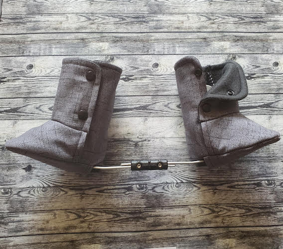 Charcoal Canvas Boot Covers