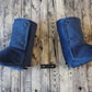 Navy Blue Suede Boot Covers