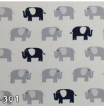 Navy & Grey Elephants Bar Cover