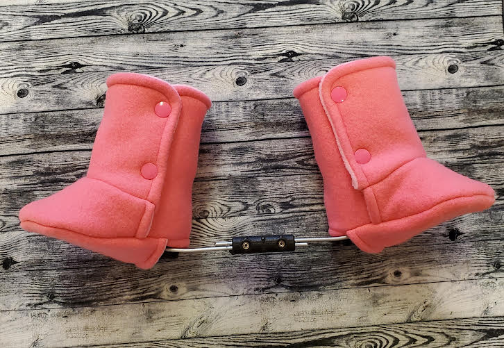 Pink Fleece Boot Covers