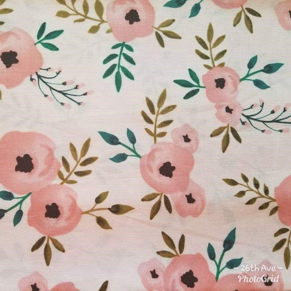 Pink Floral Bar Cover